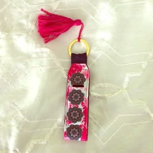 vera bradley keychain/ chapstick holder